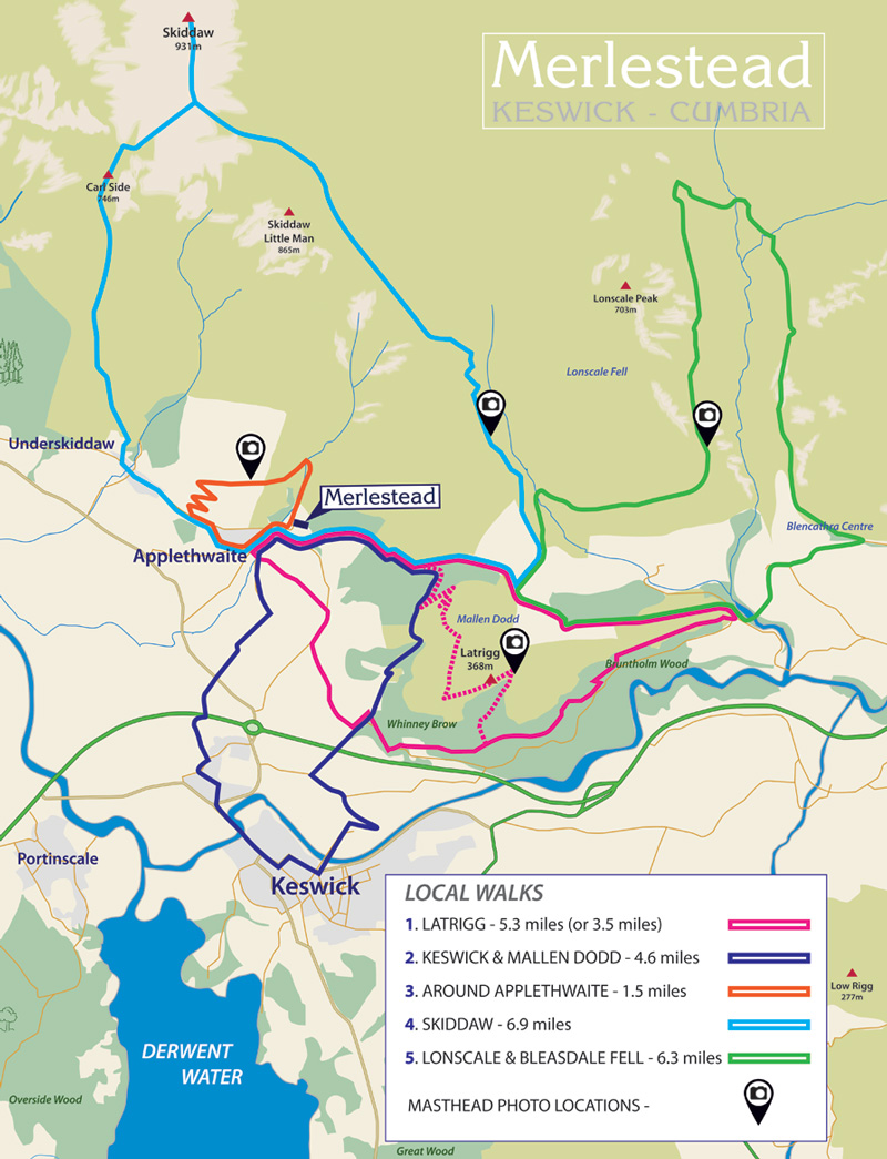 Keswick Local Walks — Merlestead Cottage - Keswick Lake District